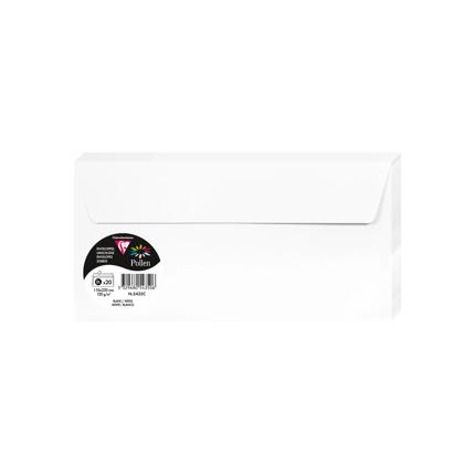 OMSLAGEN 20 STUKS (110X220MM, WIT)