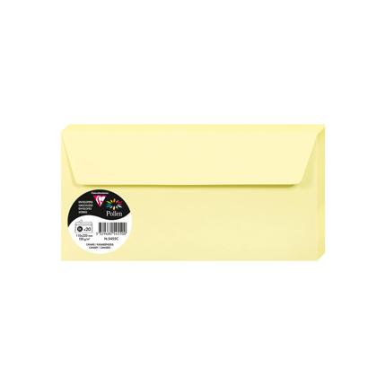 OMSLAGEN 20 STUKS (110X220MM, KANARIEGEEL)