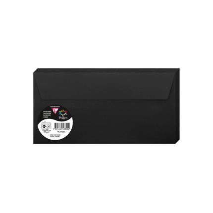 OMSLAGEN 20 STUKS (110X220MM, ZWART)