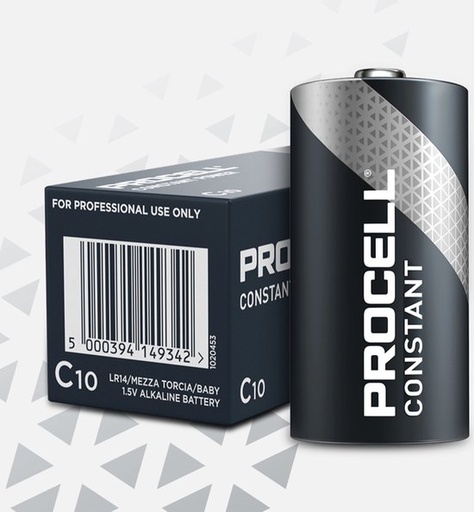 [LR140010] 10STUKS C10-LR14 BATTERIJ PROCELL ALKALI