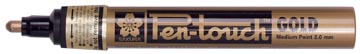 [41501] Sakura Pen-Touch Medium Goud