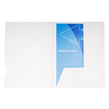 [E*635017E] 1 PRESENTATIEMAP A4 250GR GLANZEND WIT 2KLEP