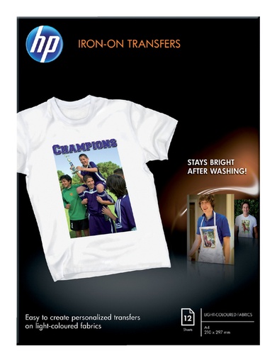 [HPC6050A] T-shirt transfer HP A4 170gr 12vel