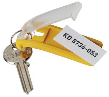 [195704] KEY CLIP GEEL 6 STUKS