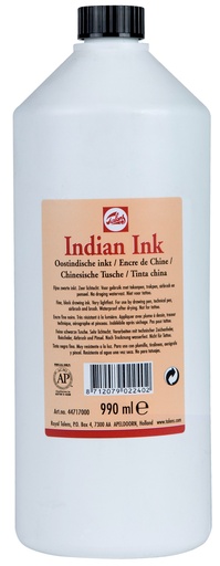 [4471700] Talens Oostindische Inkt Fles 990 ml Zwart 700