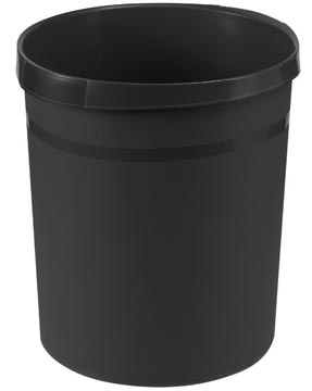 [181913] Papiermand Han Grip 18 liter rond zwart