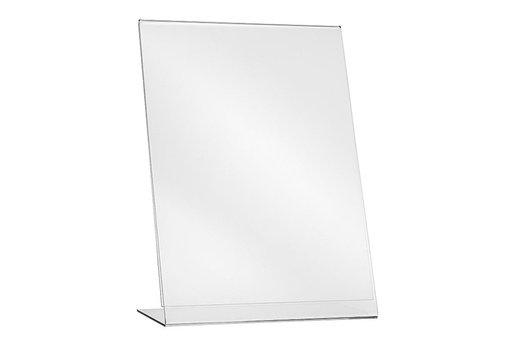 [25100990] PLEXI KAARTHOUDER A5 148X210MM SCHUIN