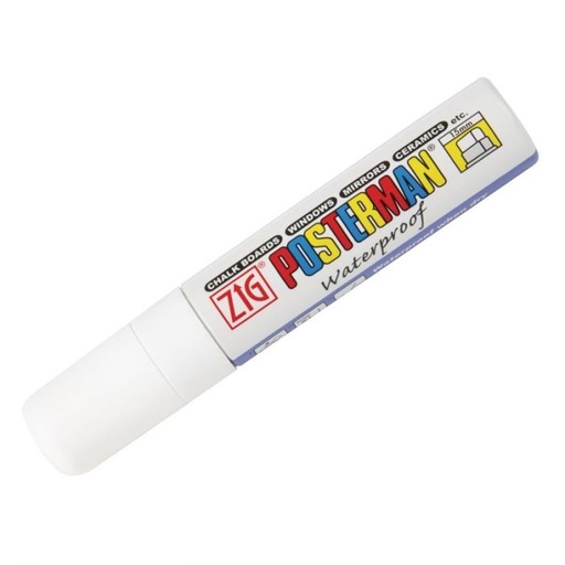 [PMA120W] POSTERMAN DIKKE STIFT WIT 15MM