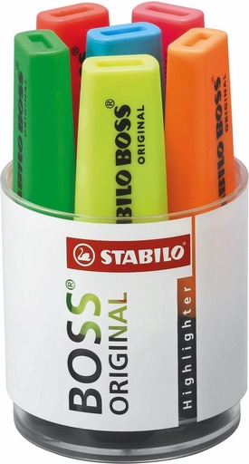 [7006] POT MET 6 STABILO BOSS ASS.