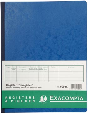 [E5094] REGISTER GARAGEHOUDER