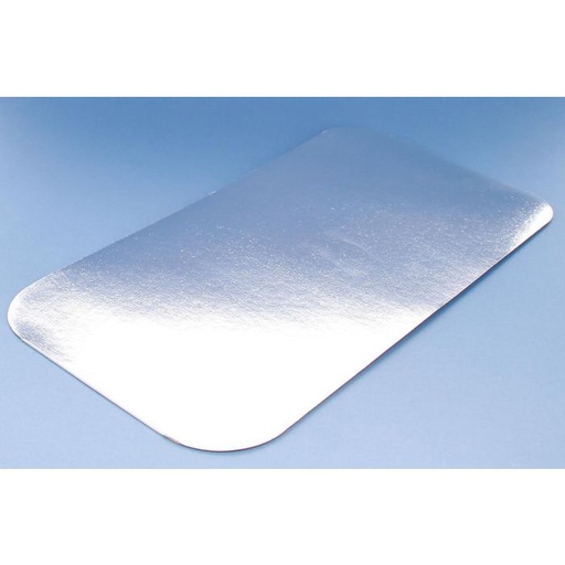 [VAL241700AK] Aluminium/kartonnen deksel - zilver -100 DEKSELS 318X170