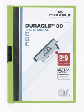 [D220005] Klemmap Durable Duraclip A4 3mm 30 vellen groenN)