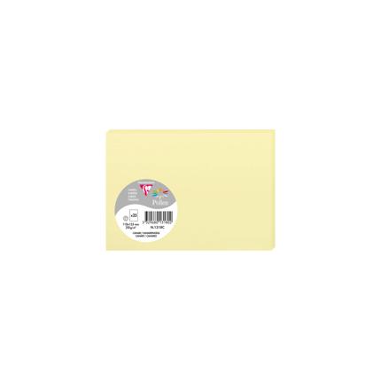 [E*1318] Pollen pak 25 kaarten 210g 110x156mm - Kanariegeel
