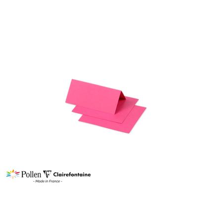 [E*75024] Pollen pak 25 gevouwen tafelnaambordjes 210g 85x80 - Fuchsia