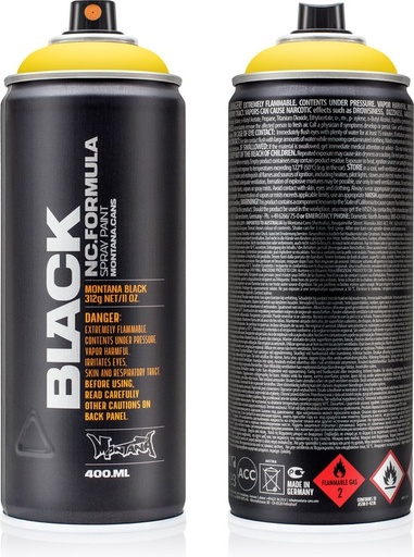 [263460] MONTANA BLACK (KICKING YELLOW, 400ML)