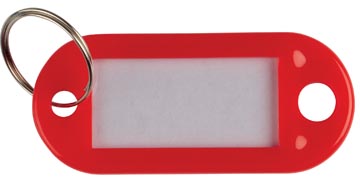 [KF10870] Q-CONNECT sleutelhanger, pak van 10 stuks, rood